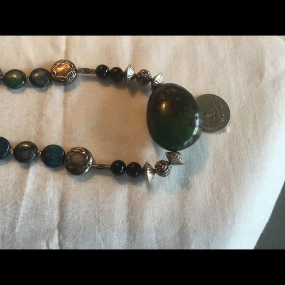 NWOT Sterling Silver Turquoise Necklace - Picture 9 of 12